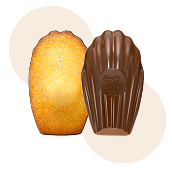 Madeleine Noisette Coque Chocolat au Lait